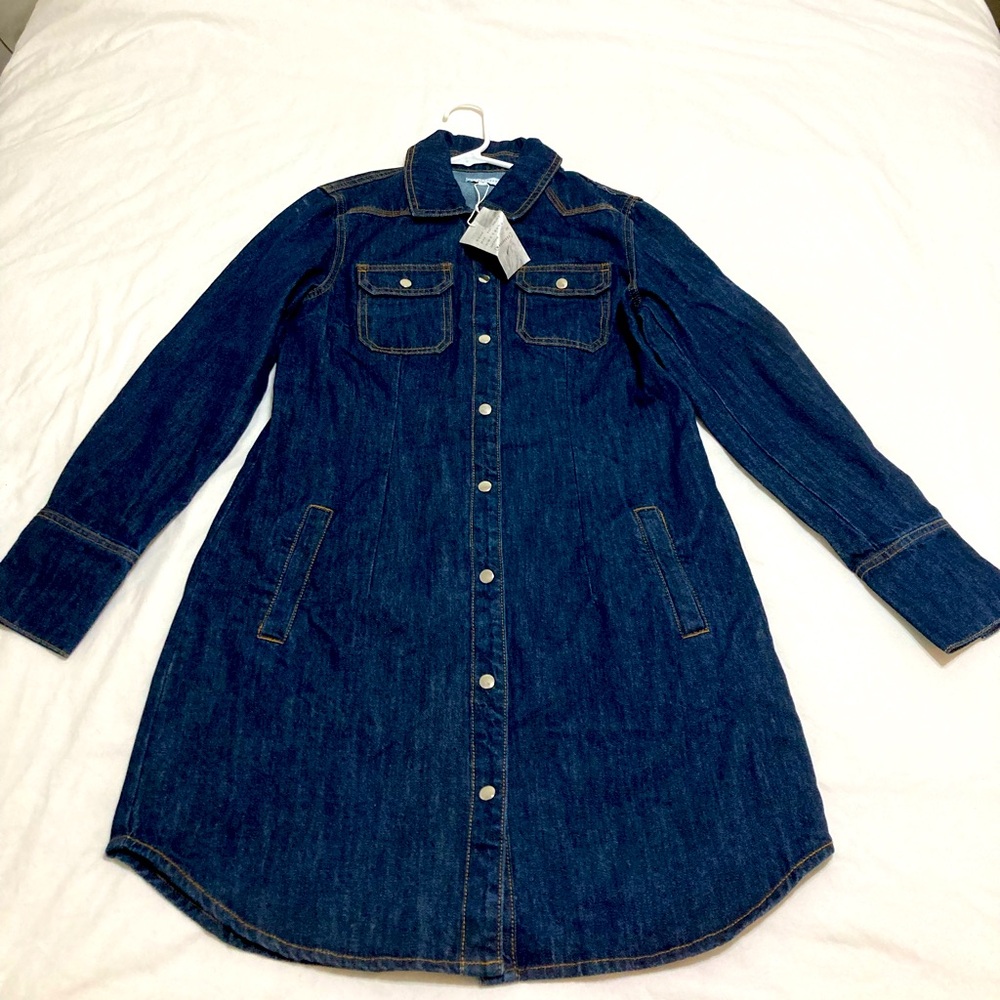 New Warehouse London denim tunic dress.
